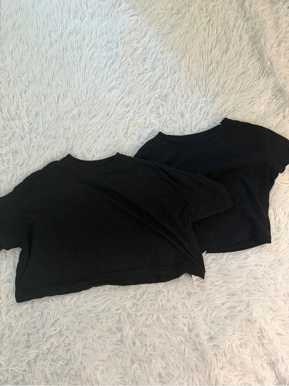 Black Crop Tee Bundle Small Wild Fable Boohoo Cotton Basic Tops